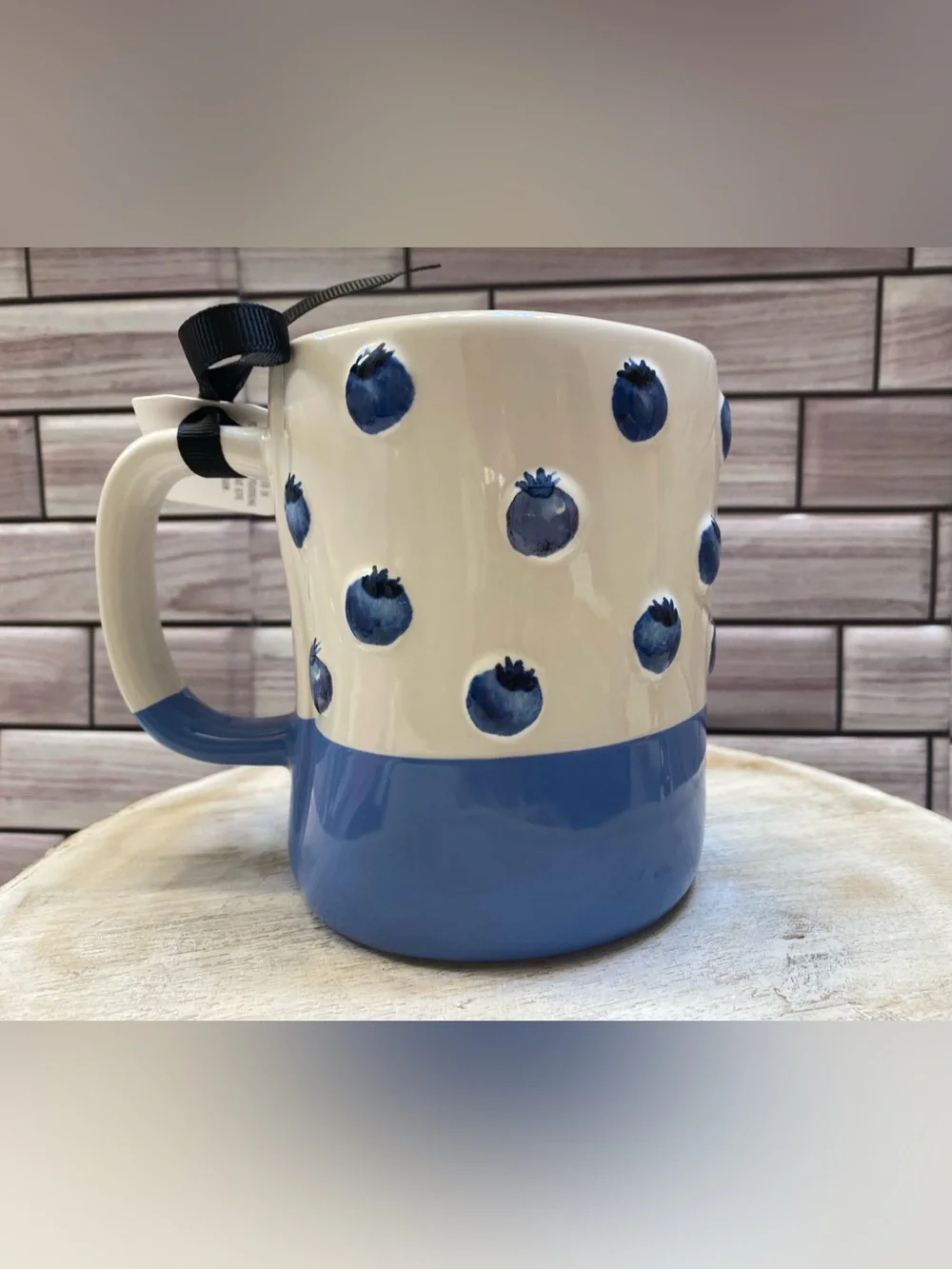 Rae Dunn ❤️ceramic Blueberry “Sweet” Mug NWT